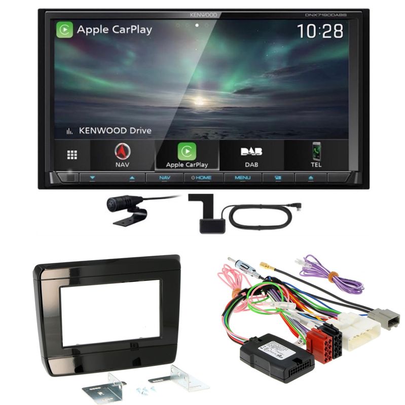 Kenwood DNX-7190DABS CarPlay Android Auto Einbauset für Isuzu D-Max 3 ab 2020