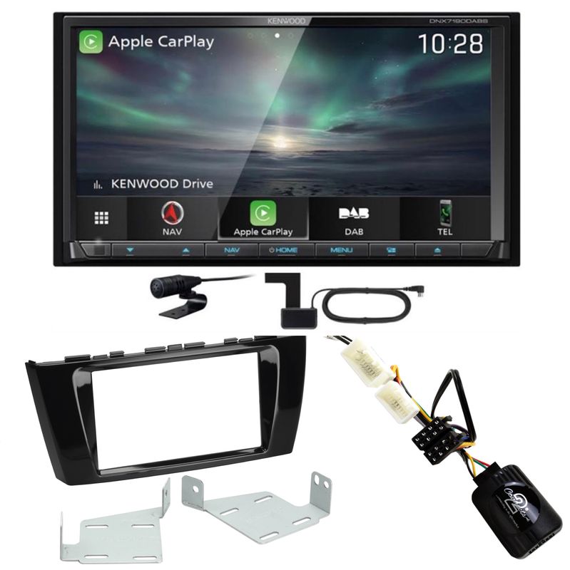 Kenwood DNX-7190DABS CarPlay Android Auto Einbauset für Mitsubishi Space Star