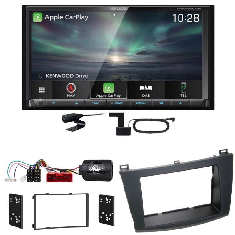 Kenwood DNX-7190DABS CarPlay Android Auto Digitalradio Einbauset für Mazda 3 BL Kenwood DNX-7190DABS CarPlay Android Auto Digitalradio Einbauset für Mazda 3 BL
