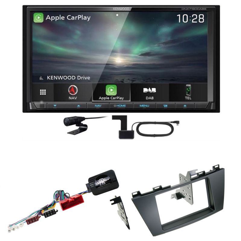 Kenwood DNX-7190DABS CarPlay Navigation Android Auto Einbauset für Mazda 5 CW Kenwood DNX-7190DABS CarPlay Navigation Android Auto Einbauset für Mazda 5 CW