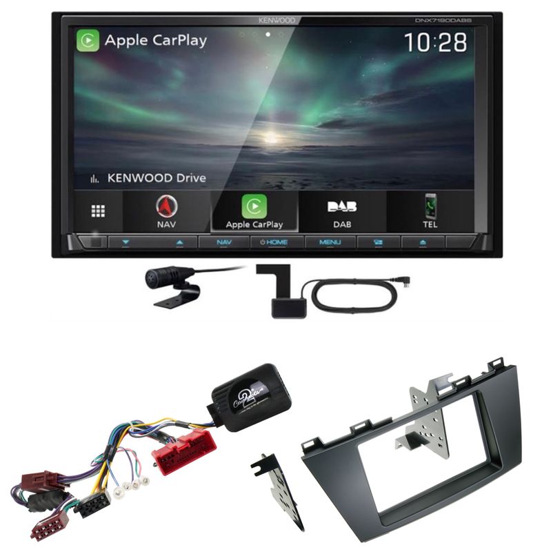 Kenwood DNX-7190DABS CarPlay Navigation Android Auto Einbauset für Mazda 5 CW Kenwood DNX-7190DABS CarPlay Navigation Android Auto Einbauset für Mazda 5 CW