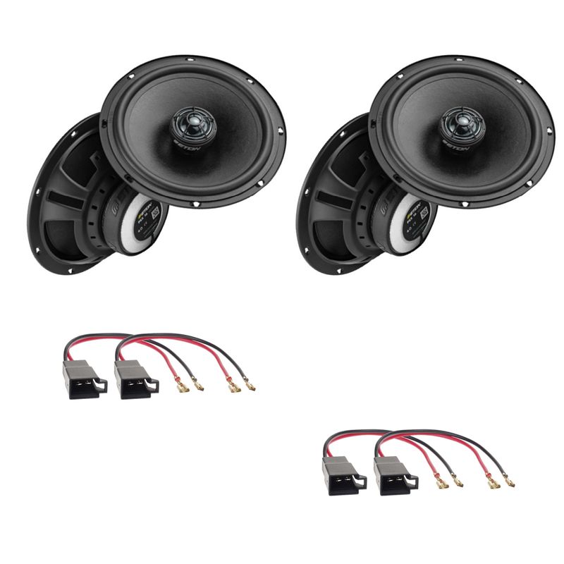 ETON PSX16 Koax Lautsprecher Einbauset für Golf 3 Vento Passat 35i vorne hinten