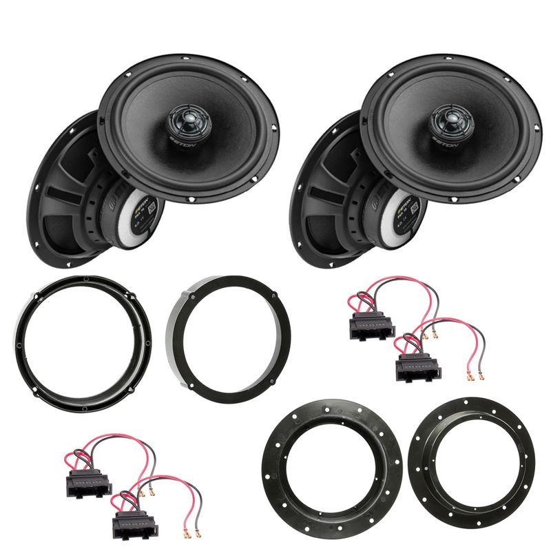 ETON PSX16 Koaxial Lautsprecher Einbauset für Jetta Tiguan Touran vorne hinten