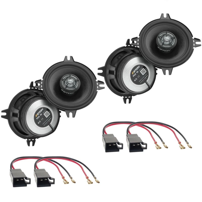 ETON PSX10 2 Wege 10cm Lautsprecher Einbauset für Opel Agila A vorne und hinten ETON PSX10 2 Wege 10cm Lautsprecher Einbauset für Opel Agila A vorne und hinten