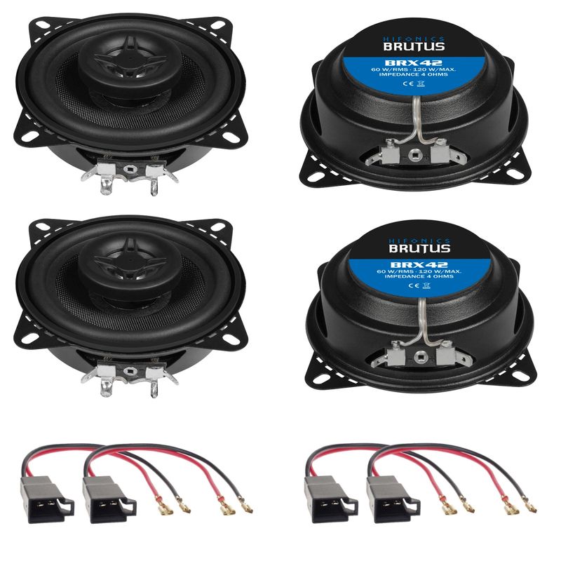 HIFONICS BRUTUS BRX42 Lautsprecher Einbauset für Opel Agila A vorne und hinten HIFONICS BRUTUS BRX42 Lautsprecher Einbauset für Opel Agila A vorne und hinten
