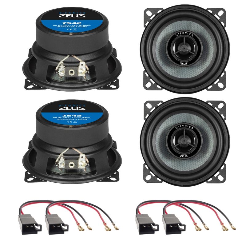 HIFONICS ZS42 Lautsprecher Einbauset für Opel Agila A vorne und hinten HIFONICS ZS42 Lautsprecher Einbauset für Opel Agila A vorne und hinten
