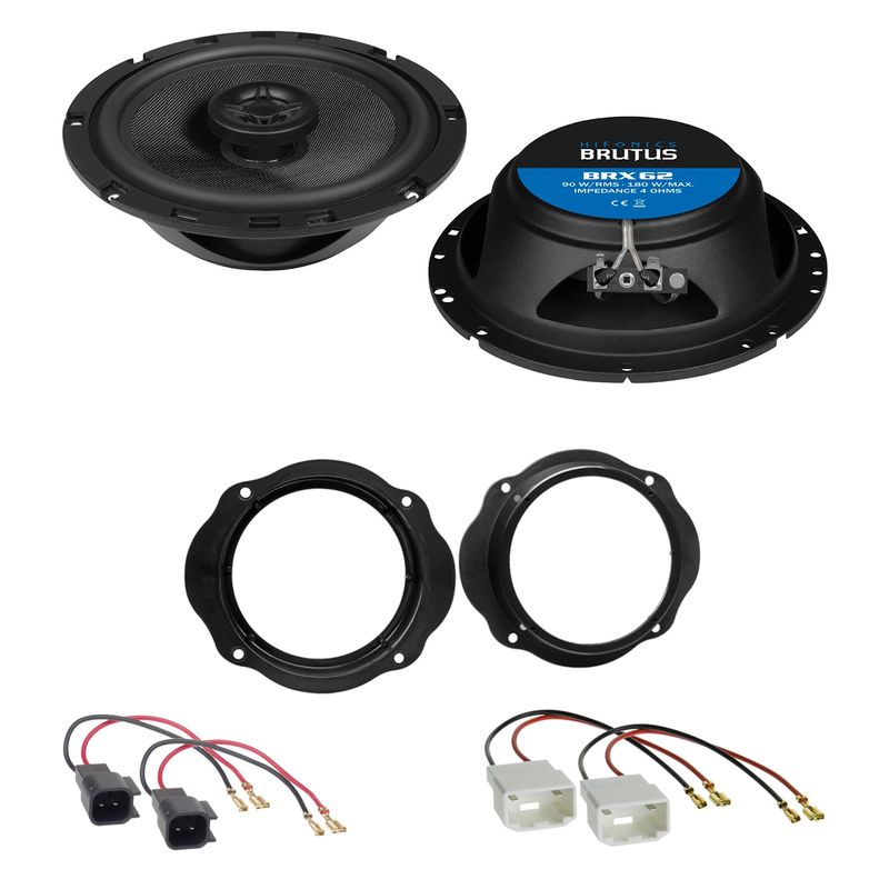 HIFONICS BRX62 Koaxial Lautsprecher Einbauset für Ford Fiesta MK6 Facelift vorne HIFONICS BRX62 Koaxial Lautsprecher Einbauset für Ford Fiesta MK6 Facelift vorne