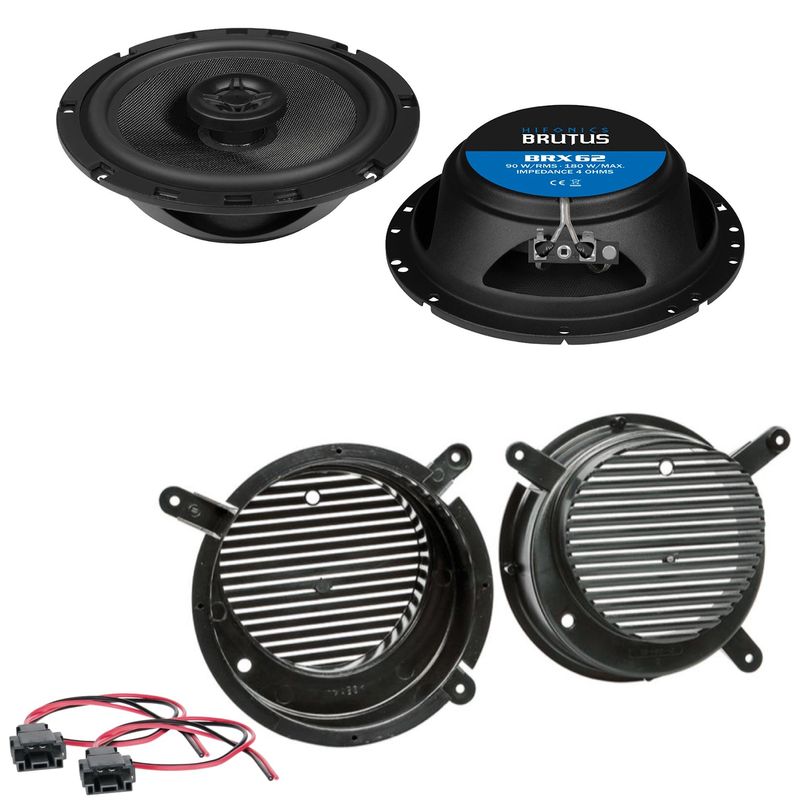 HIFONICS BRUTUS BRX62 Lautsprecher Einbauset für Mercedes SLK R170 2 Wege vorne