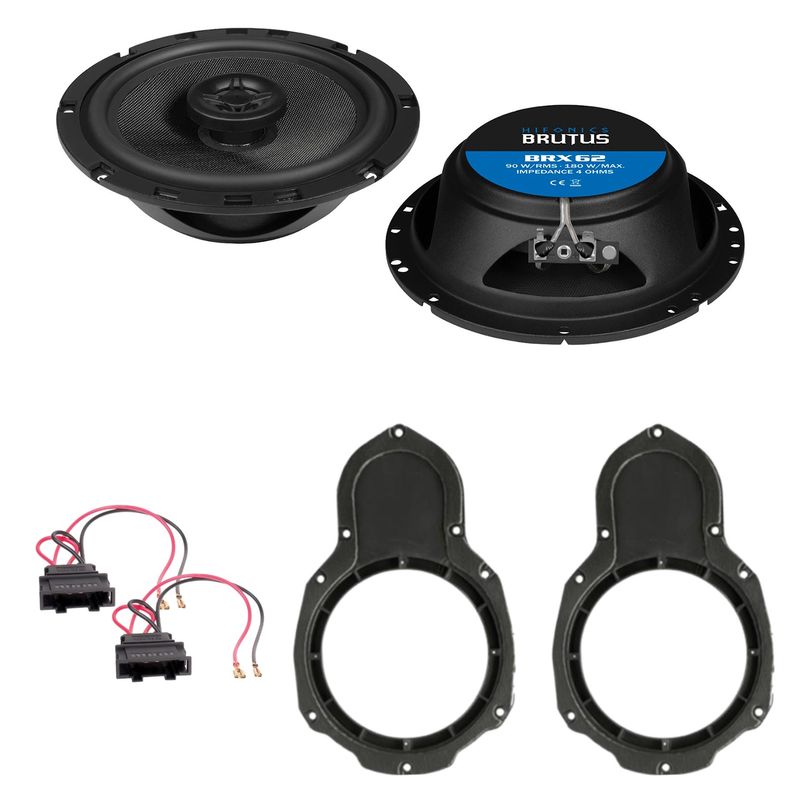 HIFONICS BRX62 Koax Lautsprecher Einbauset vorne passend für Passat B6 B7 3C CC HIFONICS BRX62 Koax Lautsprecher Einbauset vorne passend für Passat B6 B7 3C CC