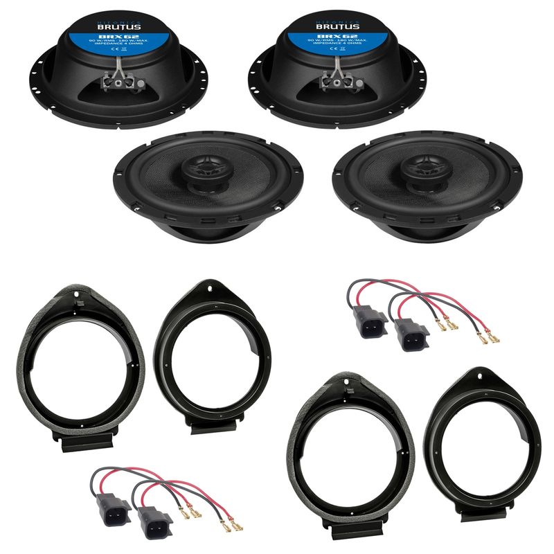 HIFONICS BRX62 Koaxial Lautsprecher Einbauset für Opel Insignia A Meriva B HIFONICS BRX62 Koaxial Lautsprecher Einbauset für Opel Insignia A Meriva B