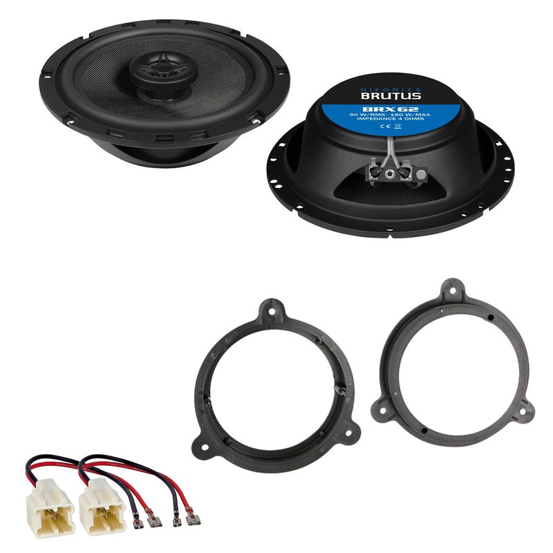 HIFONICS BRUTUS BRX62 Lautsprecher Einbauset für Nissan Micra K12 K13 vorne HIFONICS BRUTUS BRX62 Lautsprecher Einbauset für Nissan Micra K12 K13 vorne