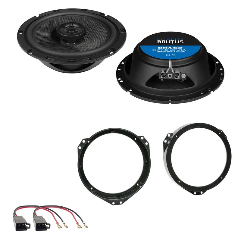 HIFONICS BRUTUS BRX62 16,5 cm Koaxial Einbauset für Astra F G Calibra Meriva A HIFONICS BRUTUS BRX62 16,5 cm Koaxial Einbauset für Astra F G Calibra Meriva A