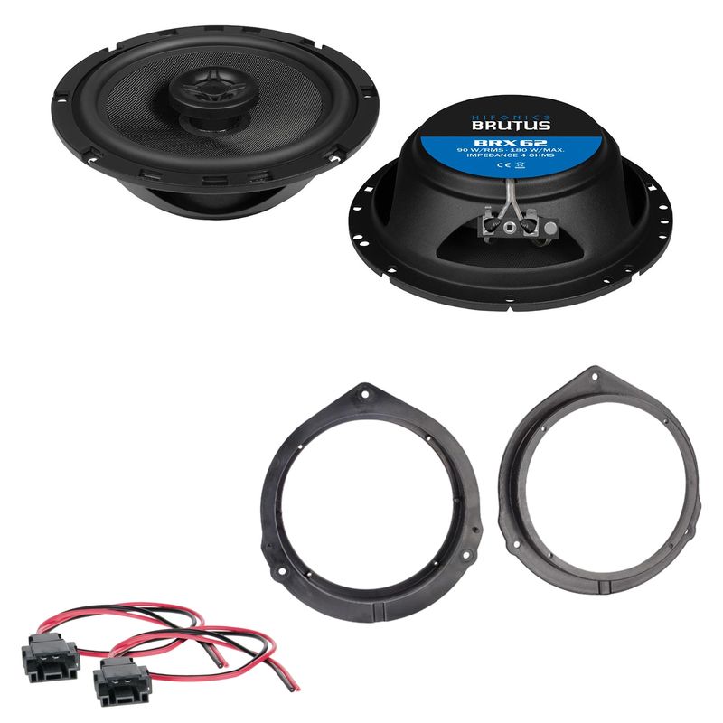 HIFONICS BRUTUS BRX62 16,5 cm Lautsprecher Einbauset vorne Vito V-Klasse W447
