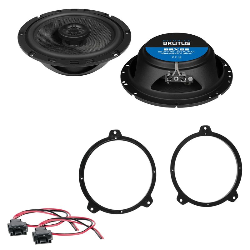 HIFONICS BRUTUS BRX62 16,5 cm Koaxial Einbauset für E46 Limousine Coupé Touring HIFONICS BRUTUS BRX62 16,5 cm Koaxial Einbauset für E46 Limousine Coupé Touring