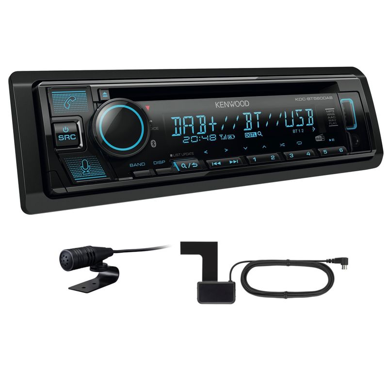 KENWOOD KDC-BT560DAB USB Autoradio Bluetooth Digitalradio MP3 inkl DAB Antenne