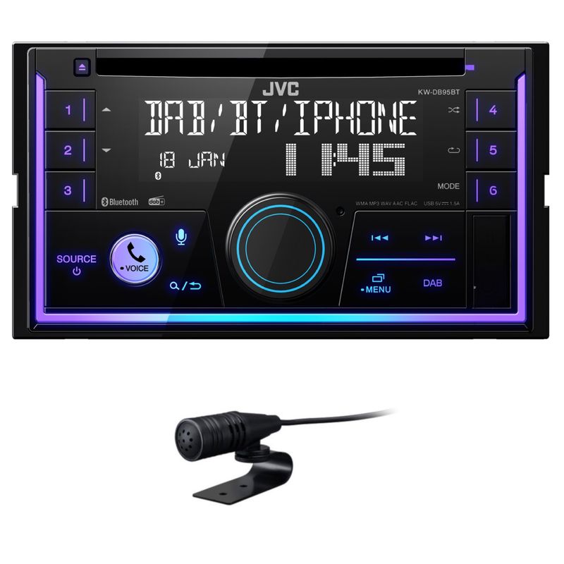 JVC KW-DB95BT 2-DIN CD MP3 DAB+ Autoradio USB Bluetooth Digitalradio