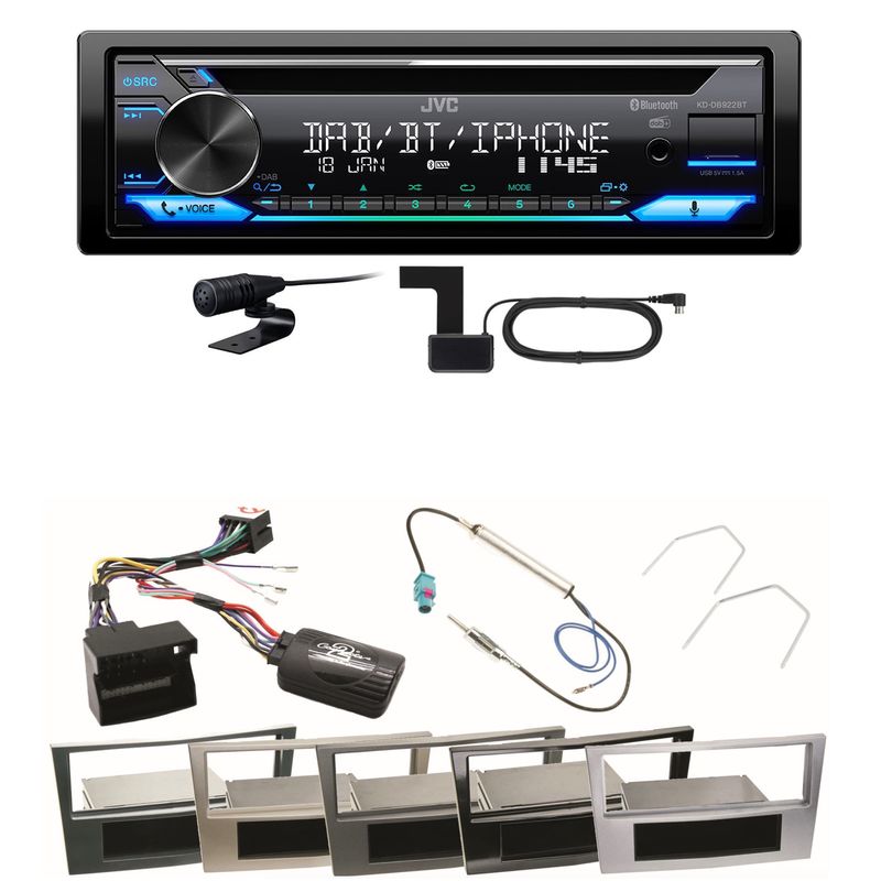 JVC KD-DB922BT Bluetooth Digitalradio Einbauset für Astra H Corsa D Zafira B JVC KD-DB922BT Bluetooth Digitalradio Einbauset für Astra H Corsa D Zafira B