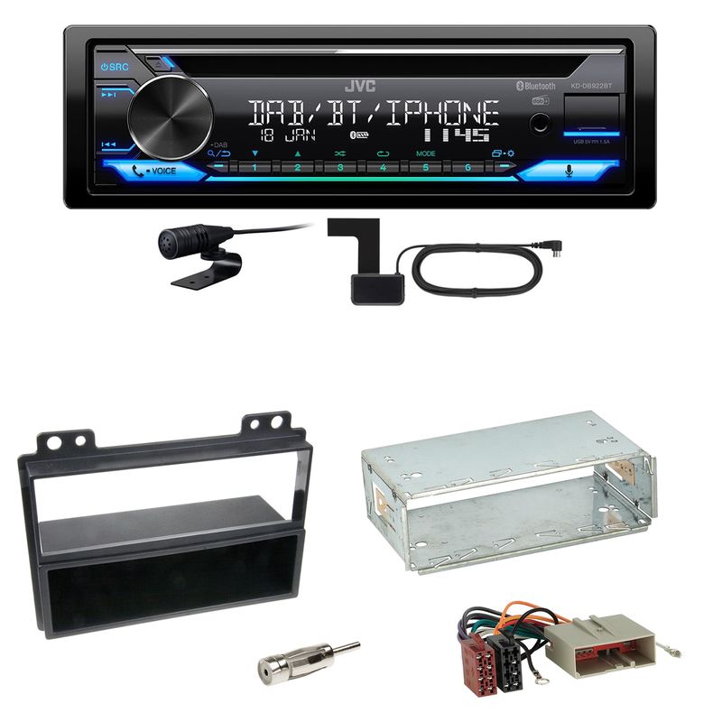 JVC KD-DB922BT Bluetooth Digitalradio USB CD Einbauset für Ford Fiesta Fusion JVC KD-DB922BT Bluetooth Digitalradio USB CD Einbauset für Ford Fiesta Fusion