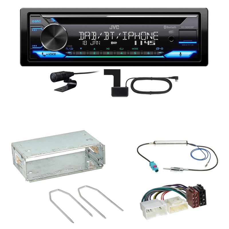 JVC KD-DB922BT Bluetooth Digitalradio Einbauset für Mercedes Citan W415 JVC KD-DB922BT Bluetooth Digitalradio Einbauset für Mercedes Citan W415