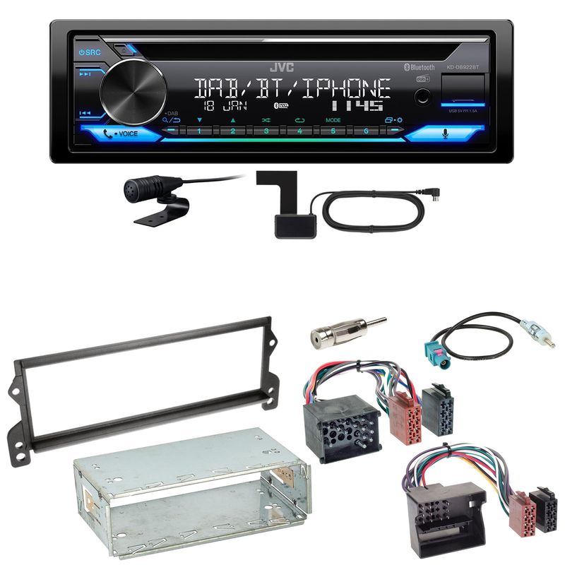 JVC KD-DB922BT Bluetooth Digitalradio Einbauset für MINI R50 R52 R53