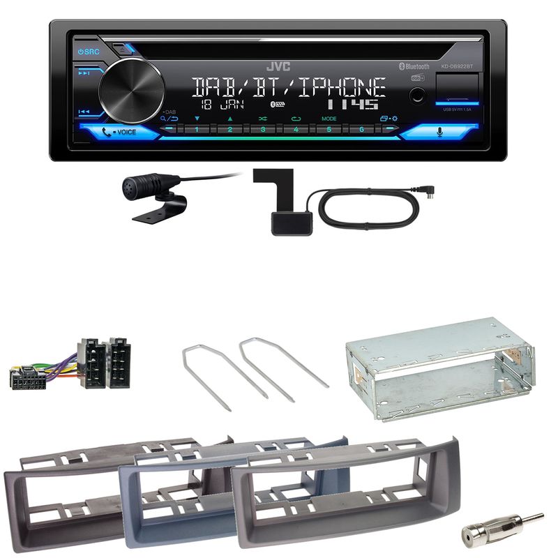 JVC KD-DB922BT Bluetooth Digitalradio Einbauset für Renault Megane Scenic 1 JVC KD-DB922BT Bluetooth Digitalradio Einbauset für Renault Megane Scenic 1