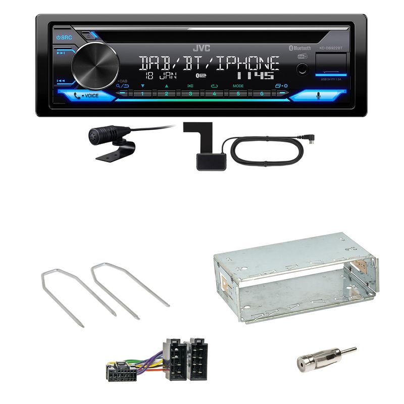 JVC KD-DB922BT Bluetooth Digitalradio Einbauset für Dacia Duster bis 2012 JVC KD-DB922BT Bluetooth Digitalradio Einbauset für Dacia Duster bis 2012