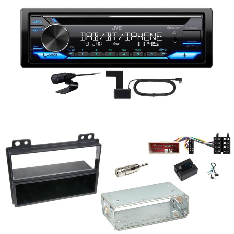 JVC KD-DB922BT Bluetooth Digitalradio USB CD Einbauset für Ford Fusion Fiesta JVC KD-DB922BT Bluetooth Digitalradio USB CD Einbauset für Ford Fusion Fiesta