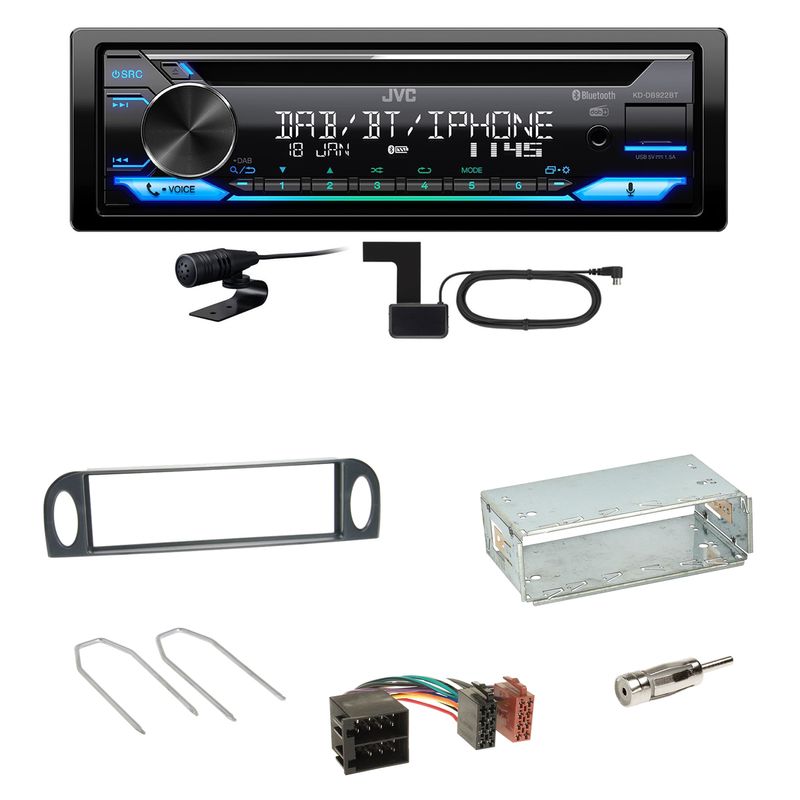 JVC KD-DB922BT Bluetooth Digitalradio Einbauset für Citroen C5 bis 07/2004