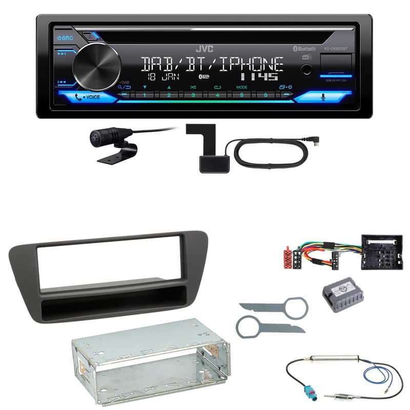 JVC KD-DB922BT Bluetooth Digitalradio Einbauset für Audi Q3 8U JVC KD-DB922BT Bluetooth Digitalradio Einbauset für Audi Q3 8U