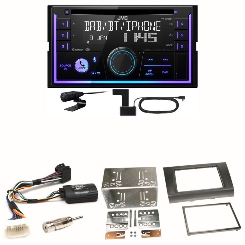 JVC KW-DB95BT Bluetooth Digitalradio Einbauset für Suzuki Swift Sport EZ MZ