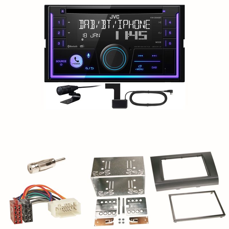 JVC KW-DB95BT Bluetooth Digitalradio Einbauset für Suzuki Swift Sport EZ MZ