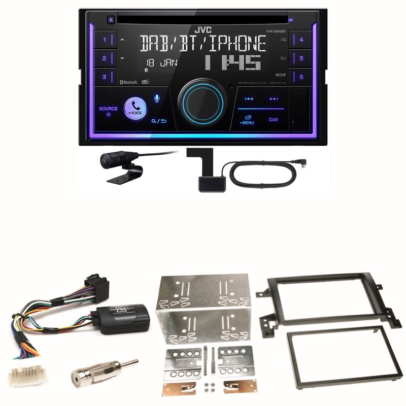 JVC KW-DB95BT Bluetooth Digitalradio Einbauset für Suzuki Grand Vitara JT
