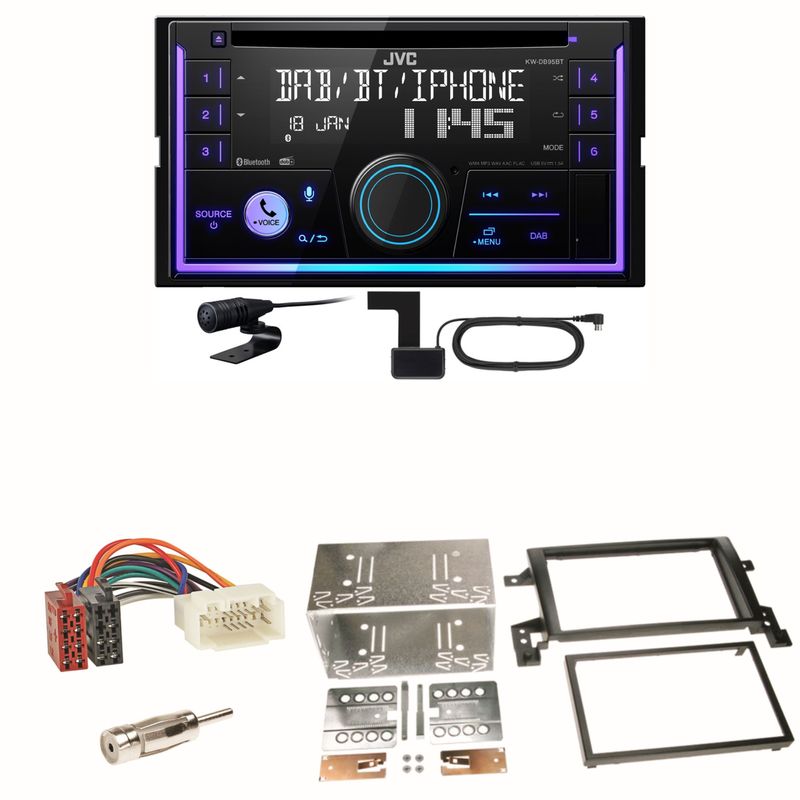 JVC KW-DB95BT Bluetooth Digitalradio Einbauset für Suzuki Grand Vitara JT