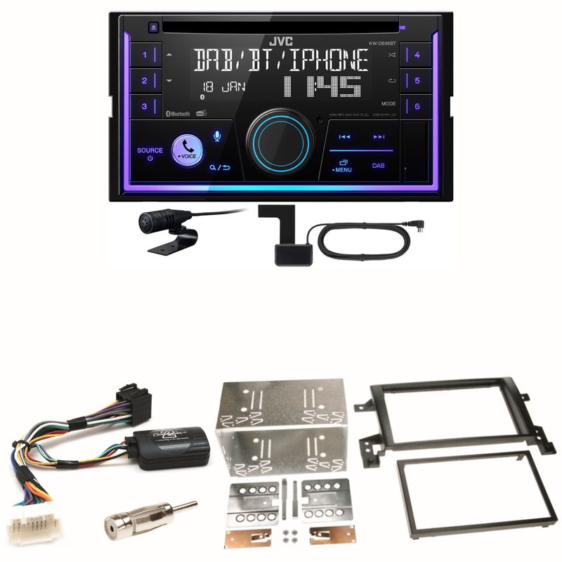 JVC KW-DB95BT Bluetooth Digitalradio Einbauset für Suzuki Grand Vitara JT
