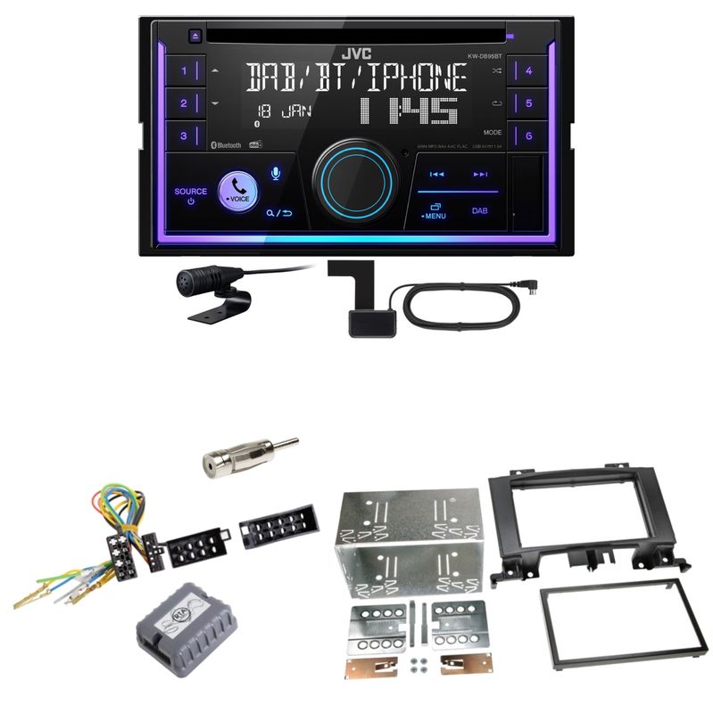 JVC KW-DB95BT Bluetooth DAB CD USB Einbauset für Mercedes Sprinter W906 Crafter JVC KW-DB95BT Bluetooth DAB CD USB Einbauset für Mercedes Sprinter W906 Crafter