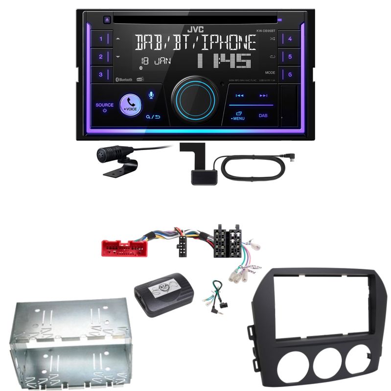 JVC KW-DB95BT Bluetooth Digitalradio USB CD Einbauset für Mazda MX-5 NC JVC KW-DB95BT Bluetooth Digitalradio USB CD Einbauset für Mazda MX-5 NC