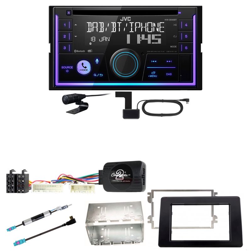 JVC KW-DB95BT Bluetooth Digitalradio USB CD Einbauset für Opel Movano ab 2019 JVC KW-DB95BT Bluetooth Digitalradio USB CD Einbauset für Opel Movano ab 2019