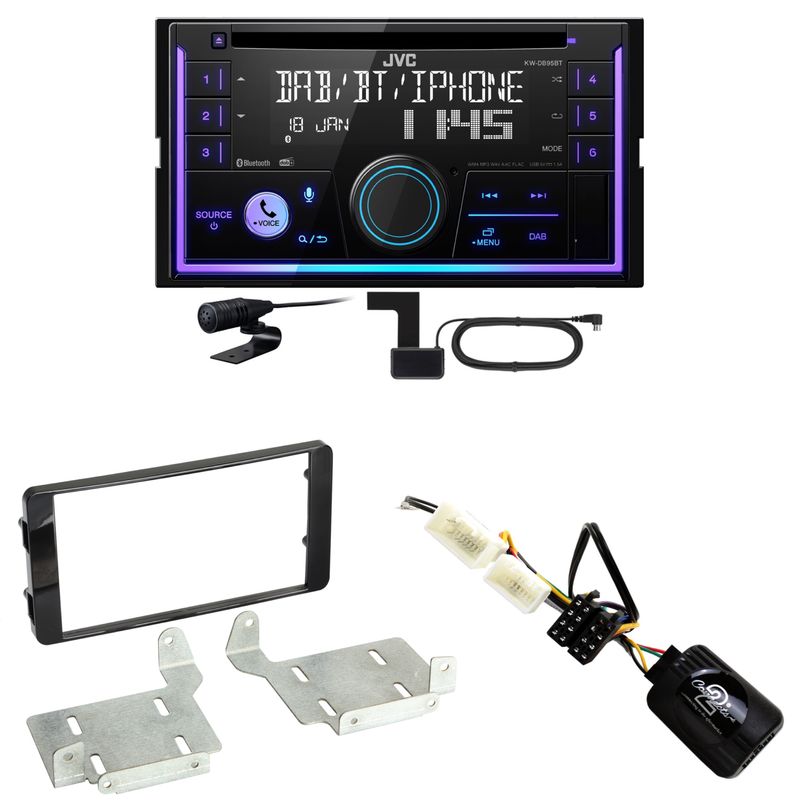 JVC KW-DB95BT Bluetooth Digitalradio USB CD Einbauset für Mitsubishi ASX ab 2015