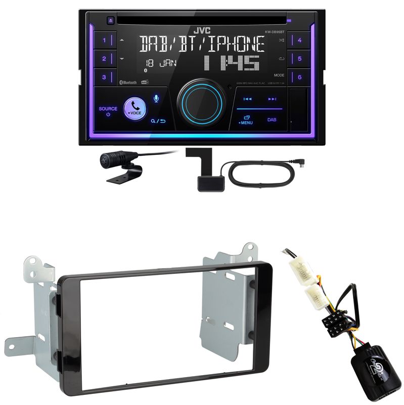 JVC KW-DB95BT Bluetooth Digitalradio Einbauset für Mitsubishi L200 ab 2016