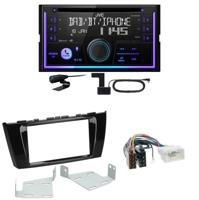JVC KW-DB95BT Bluetooth Digitalradio USB CD Einbauset für Mitsubishi Space Star