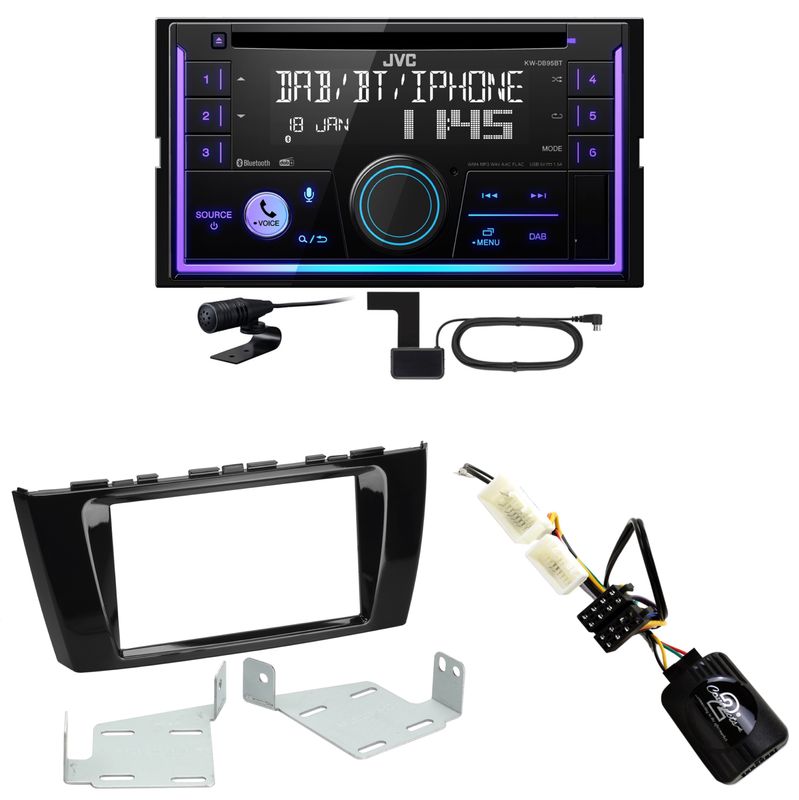 JVC KW-DB95BT Bluetooth Digitalradio USB CD Einbauset für Mitsubishi Space Star
