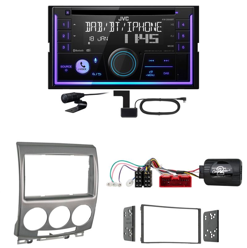 JVC KW-DB95BT Bluetooth Digitalradio USB CD Einbauset für Mazda 5 CR JVC KW-DB95BT Bluetooth Digitalradio USB CD Einbauset für Mazda 5 CR
