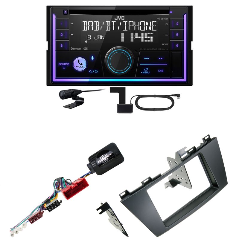 JVC KW-DB95BT Bluetooth Digitalradio USB CD Einbauset für Mazda 5 CW JVC KW-DB95BT Bluetooth Digitalradio USB CD Einbauset für Mazda 5 CW
