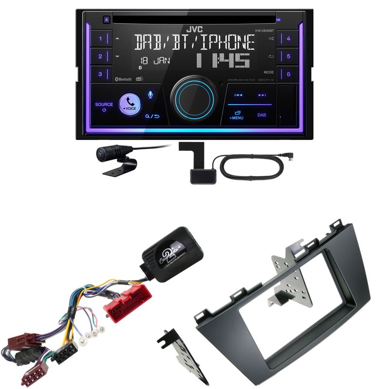 JVC KW-DB95BT Bluetooth Digitalradio USB CD Einbauset für Mazda 5 CW JVC KW-DB95BT Bluetooth Digitalradio USB CD Einbauset für Mazda 5 CW