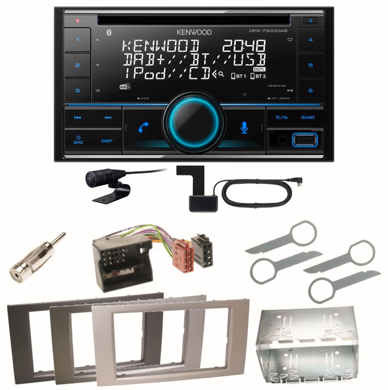Kenwood DPX-7300DAB Bluetooth DAB Einbauset für Ford Focus C-Max Fiesta Transit Kenwood DPX-7300DAB Bluetooth DAB Einbauset für Ford Focus C-Max Fiesta Transit