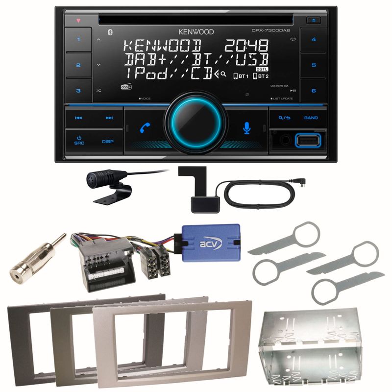 Kenwood DPX-7300DAB Bluetooth DAB Einbauset für Ford Kuga Fusion Galaxy S-Max Kenwood DPX-7300DAB Bluetooth DAB Einbauset für Ford Kuga Fusion Galaxy S-Max