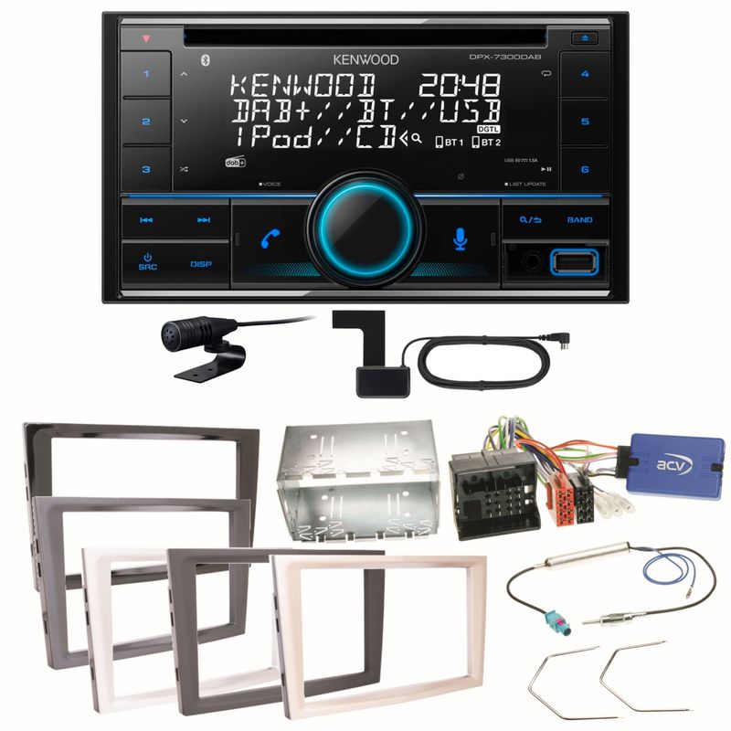 Kenwood DPX-7300DAB Bluetooth Einbauset für Opel Astra H Corsa D Zafira B Antara Kenwood DPX-7300DAB Bluetooth Einbauset für Opel Astra H Corsa D Zafira B Antara