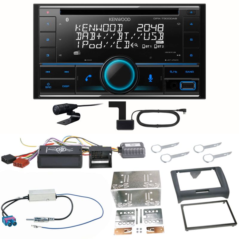 Kenwood DPX-7300DAB Bluetooth Digitalradio Einbauset für Audi TT 8J Kenwood DPX-7300DAB Bluetooth Digitalradio Einbauset für Audi TT 8J