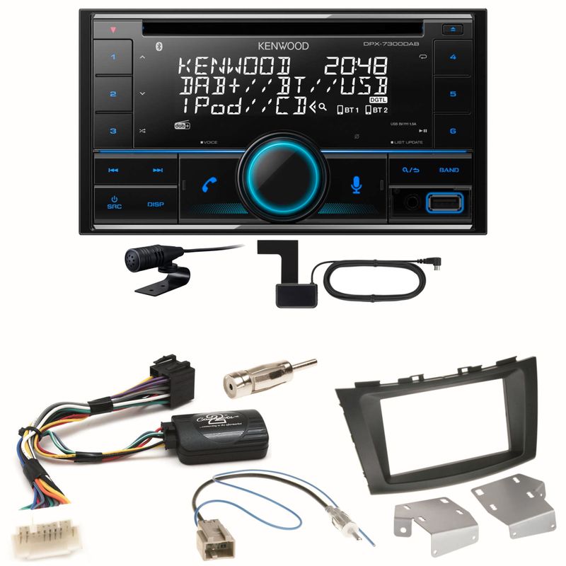 Kenwood DPX-7300DAB Bluetooth DAB Einbauset für Suzuki Swift Sport FZ NZ Kenwood DPX-7300DAB Bluetooth DAB Einbauset für Suzuki Swift Sport FZ NZ