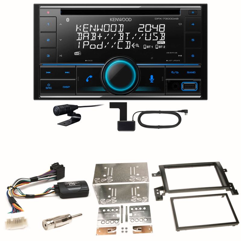 Kenwood DPX-7300DAB Bluetooth Digitalradio Einbauset für Suzuki Grand Vitara JT Kenwood DPX-7300DAB Bluetooth Digitalradio Einbauset für Suzuki Grand Vitara JT